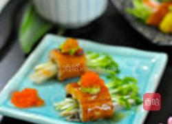 鳄梨鳗鱼五彩卷的做法图解6