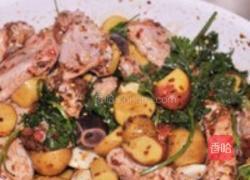 孜然欧芹烤鸡翅配五彩土豆的做法图解5