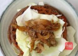 豆渣饼汉堡的做法图解6