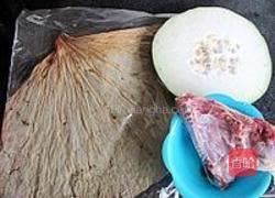 冬瓜荷叶煲老鸭的做法图解1