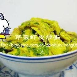 芹菜虾皮炒鸡蛋的做法[图]