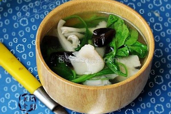 青菜蘑菇汤