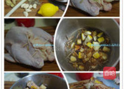柠檬香茅草烤鸡的做法图解1