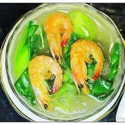 翡翠对虾汤的做法[图]