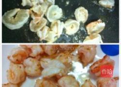 芥兰虾仁球的做法图解2