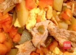 今夜蕃茄鸡蛋挂面汤的做法图解4