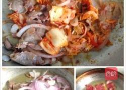 泡菜肥牛意面的做法图解3