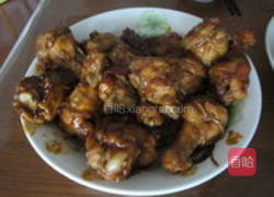 蛋黄薄荷甜辣翅中的做法图解2