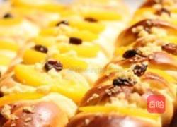 黄桃面包的做法图解3