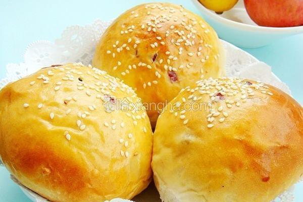 曼越莓豆沙面包