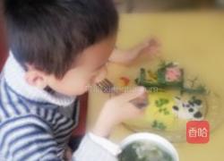 在竹林里睡觉的熊猫的做法图解2