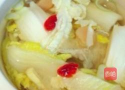 干贝菜心虾皮汤煲的做法图解1