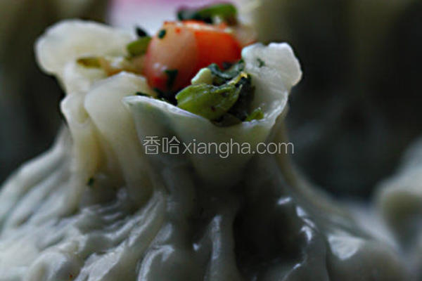 菠菜细腰小烧卖