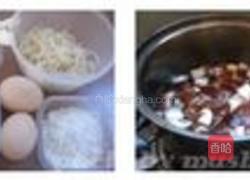 银鱼香菇煎蛋饼的做法图解1