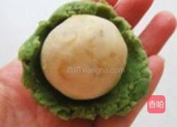 绿茶蜜枣芒果冰皮月饼的做法图解4