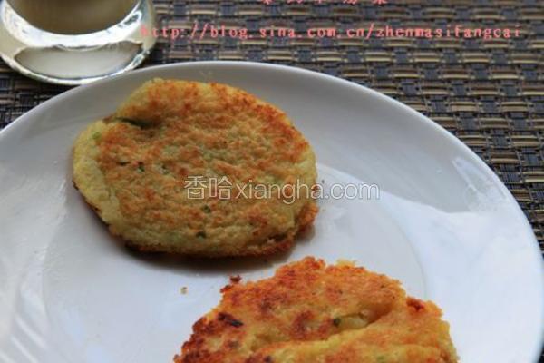 薯蓉豆渣饼