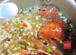 什锦蟹粥的做法图解4