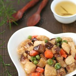 鸡肉香菇烩什锦的做法[图]