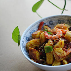 虾仁牛肉炒大饼的做法[图]