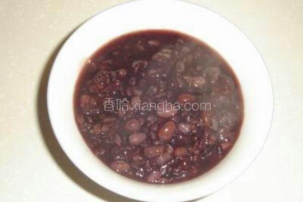 红豆黑糯米粥