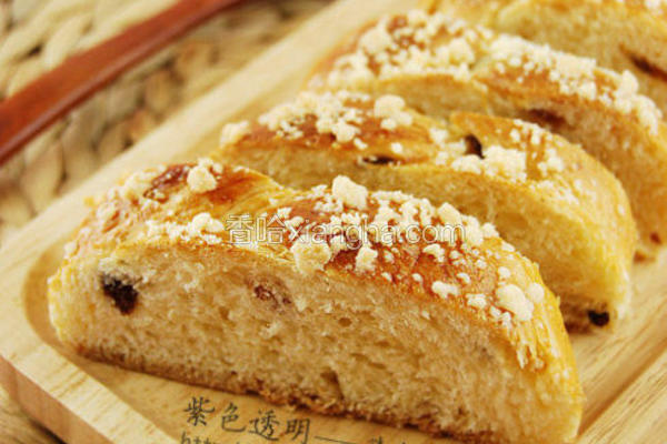 淡奶油葡萄干辫子面包