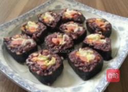 黑米紫菜包饭的做法图解5