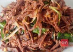 手撕猪心拌香葱的做法图解5