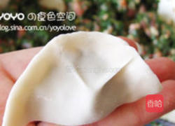 碱蓬菜水饺的做法图解3