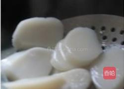 橄菜四季豆炒年糕的做法图解4