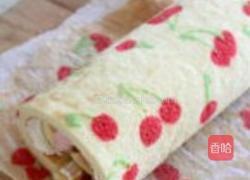 樱桃手绘双层蛋糕卷的做法图解27