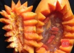 木瓜炖燕窝给妈妈做的甜品的做法图解6