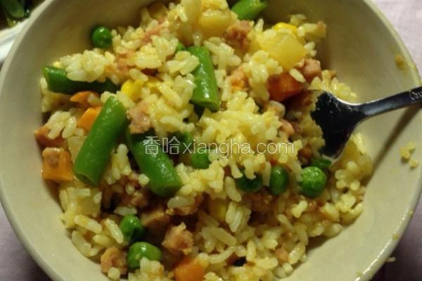 彩色咖喱饭