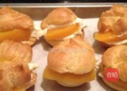 黄桃鲜奶泡芙的做法图解5