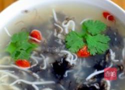 发菜银丝豆腐羹的做法图解4