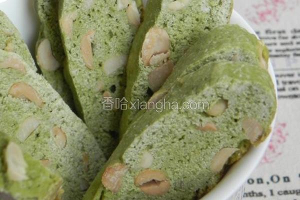 抹茶花生意式脆饼