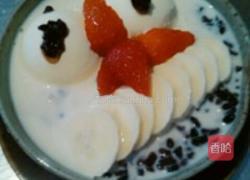 椰汁雪糕紫米捞的做法图解1