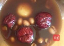 红枣红豆红糖汤加大小圆子的做法图解2