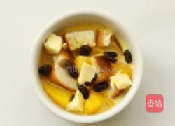 黄桃葡萄干面包布丁的做法图解8