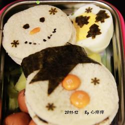 圣诞雪人三明治的做法[图]