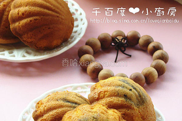 豆沙夹心玛德琳