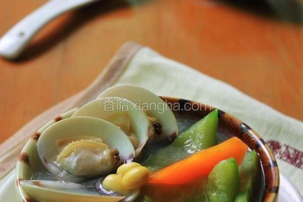 黄豆鼠瓜蛤蜊汤