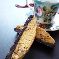 核桃巧克力Biscotti （意大利咖啡脆饼）的做法[图]