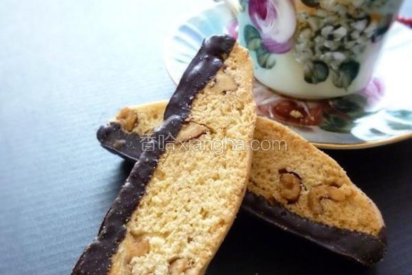核桃巧克力Biscotti （意大利咖啡脆饼）