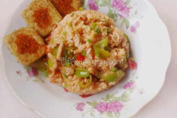 臭豆腐和炒饭