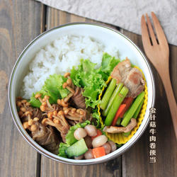金针菇牛肉卷便当的做法[图]