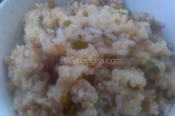 酸豇豆炒米