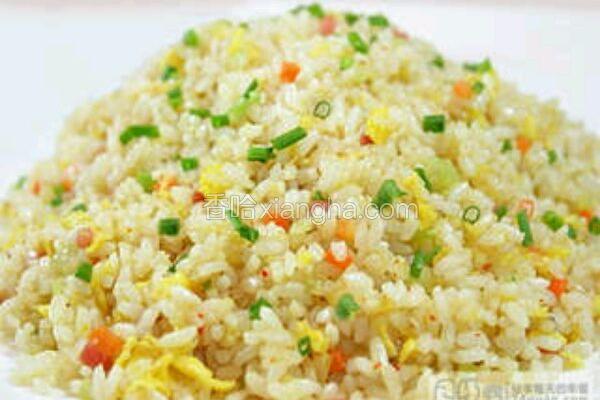 腊肠香菇蛋炒饭