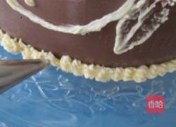 巧克力慕斯刷绣蛋糕的做法图解36