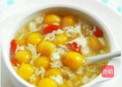 南瓜酒酿小汤圆的做法图解1