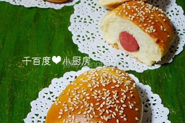 炼奶老面火腿面包卷